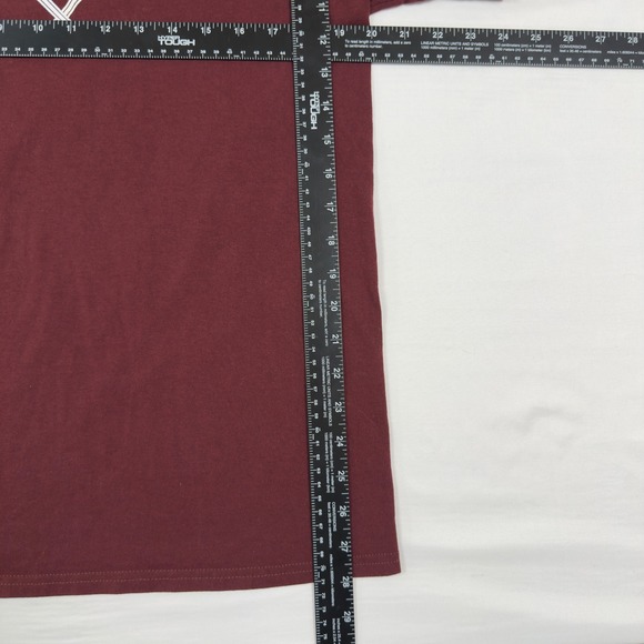 Champion Harvard Hockey T Shirt Burgundy Mens Size L Graphic Tee - Picture 4 of 6